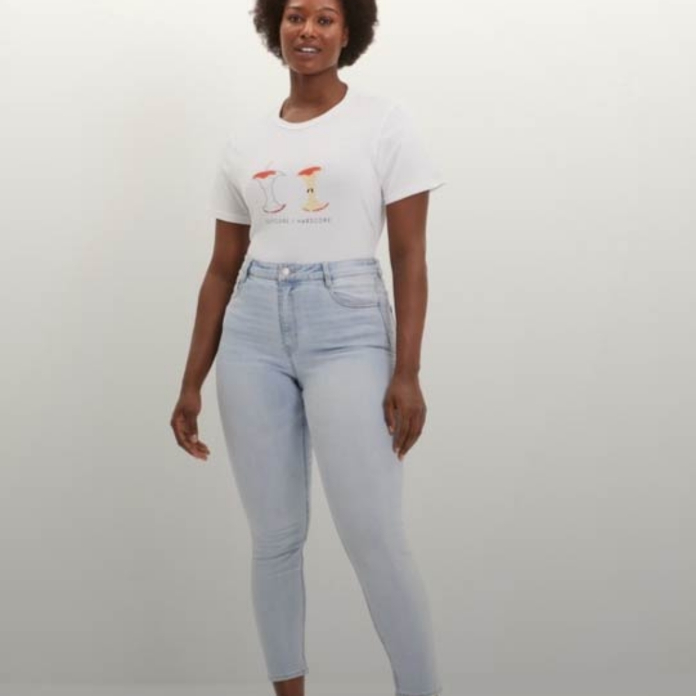Debbie skinny high waisted jeans in acid wash